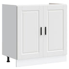 vidaXL Spülenunterschrank Porto Weiß 80x46x81,5 cm Holzwerkstoff