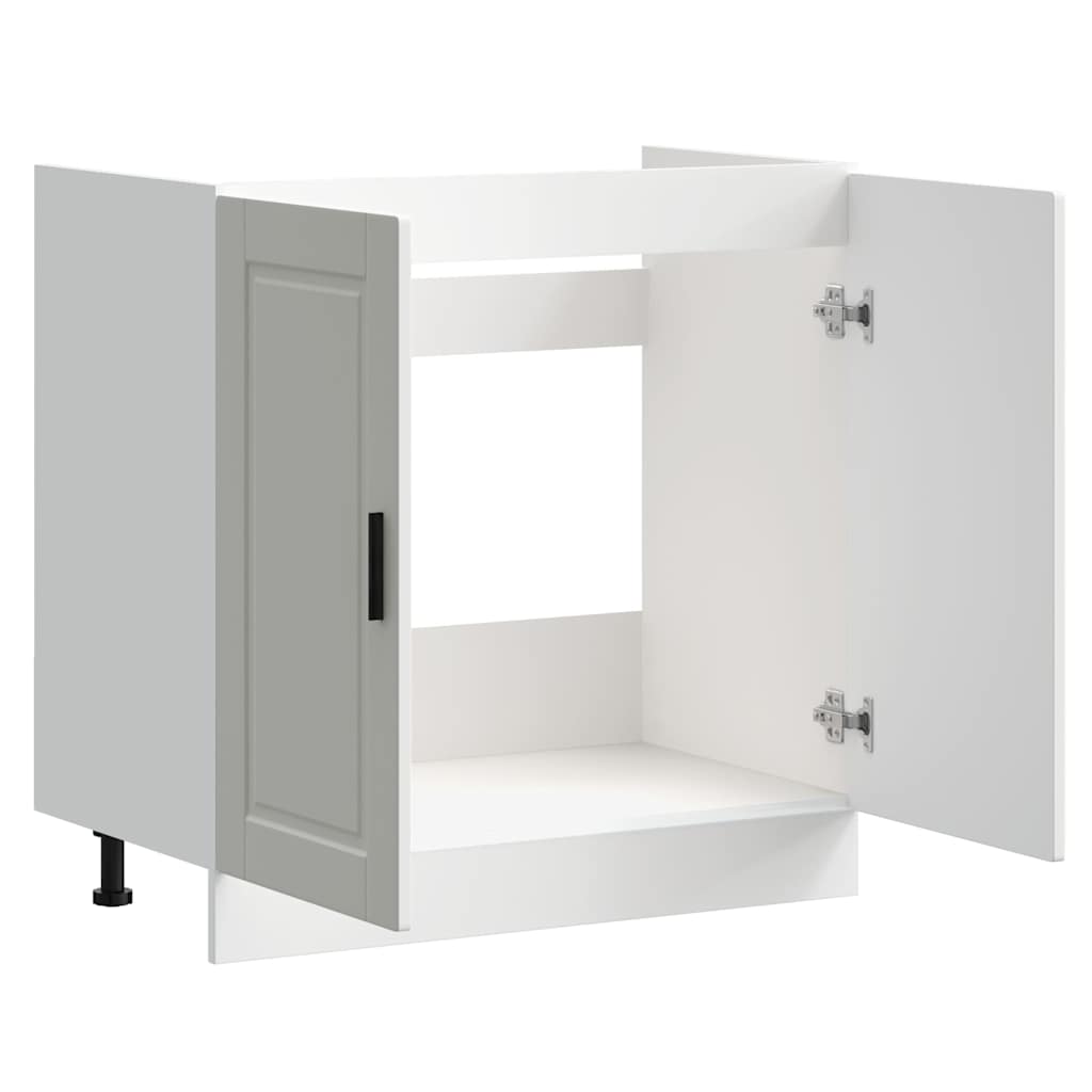 vidaXL Spülenunterschrank Porto Weiß 80x46x81,5 cm Holzwerkstoff