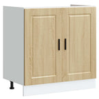 vidaXL Spülenunterschrank Porto Sonoma-Eiche 80x46x81,5 cm