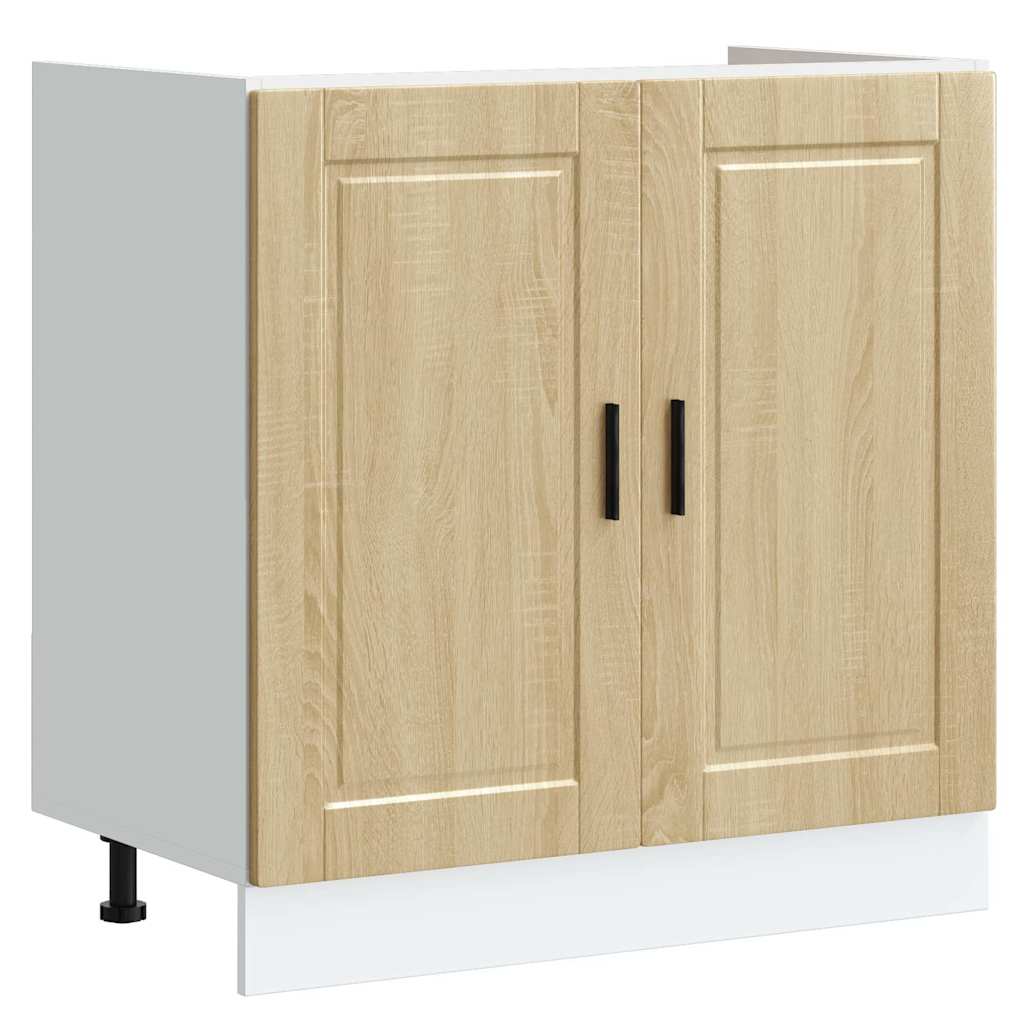 vidaXL Spülenunterschrank Porto Sonoma-Eiche 80x46x81,5 cm