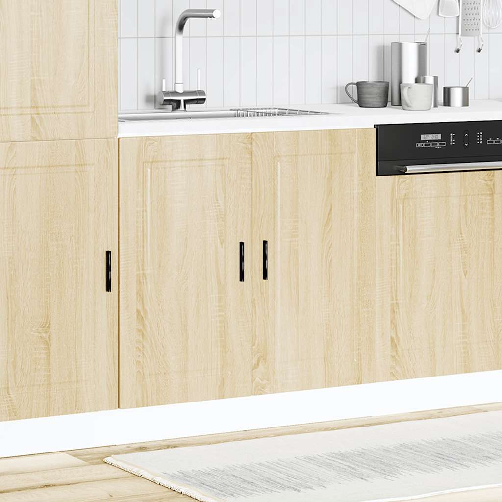 vidaXL Spülenunterschrank Porto Sonoma-Eiche 80x46x81,5 cm