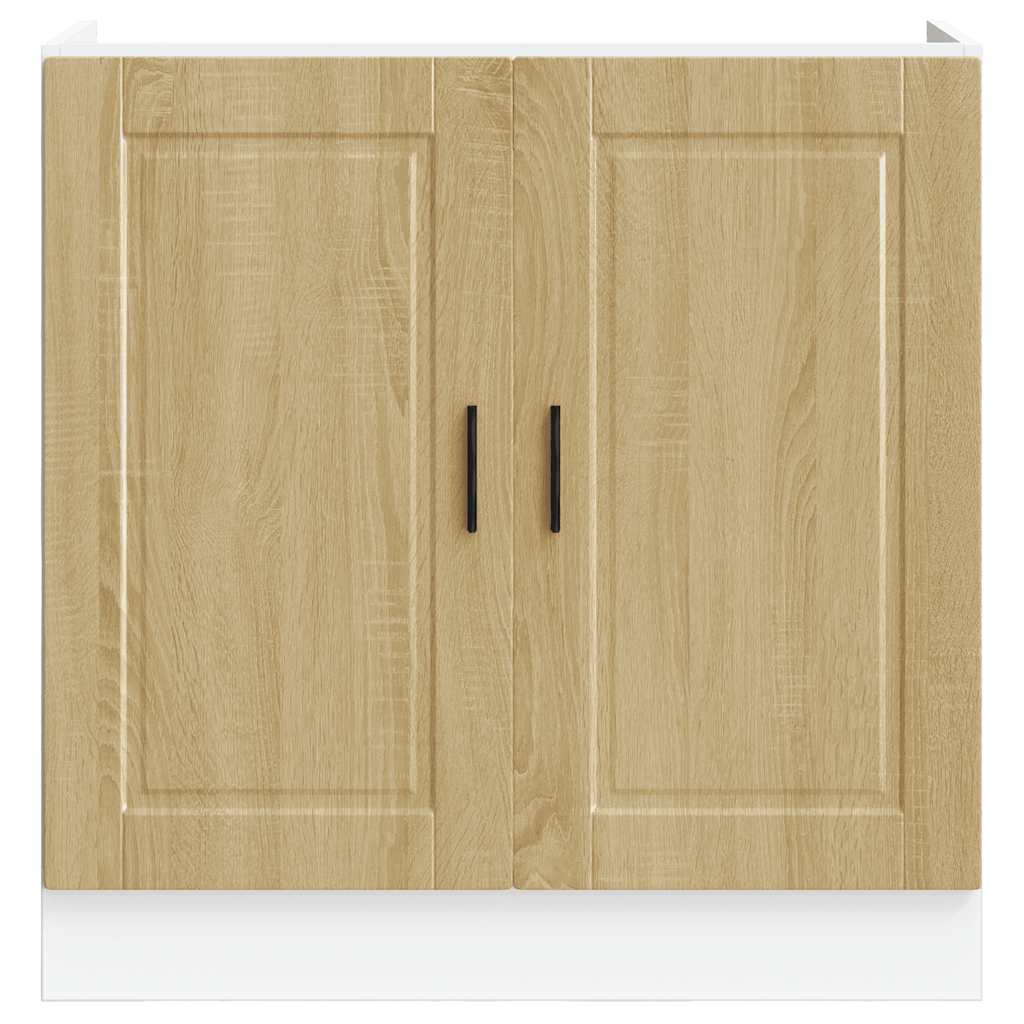 vidaXL Spülenunterschrank Porto Sonoma-Eiche 80x46x81,5 cm