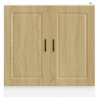 vidaXL Spülenunterschrank Porto Sonoma-Eiche 80x46x81,5 cm