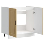 vidaXL Spülenunterschrank Porto Sonoma-Eiche 80x46x81,5 cm