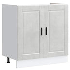 vidaXL Spülenunterschrank Porto Betongrau 80x46x81,5 cm Holzwerkstoff
