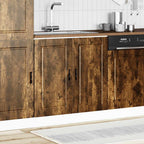 vidaXL Spülenunterschrank Porto Räuchereiche 80x46x81,5 cm