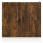 vidaXL Spülenunterschrank Porto Räuchereiche 80x46x81,5 cm