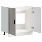vidaXL Spülenunterschrank Porto Grau Sonoma 80x46x81,5cm Holzwerkstoff