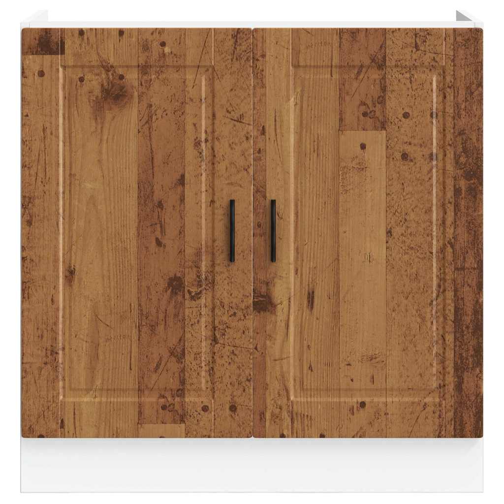 vidaXL Spülenunterschrank Porto Altholz-Optik 80x46x81,5 cm