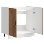 vidaXL Spülenunterschrank Porto Altholz-Optik 80x46x81,5 cm