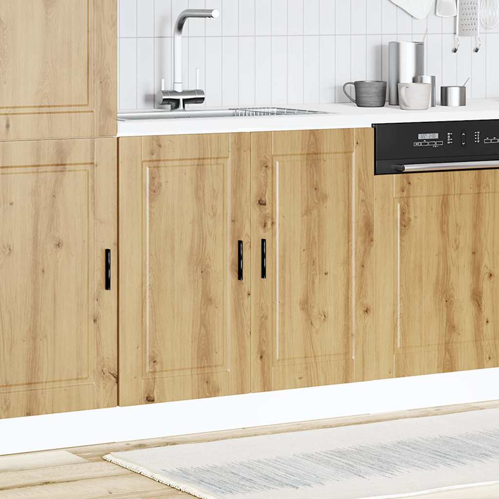 vidaXL Spülenunterschrank Porto Artisan-Eiche 80x46x81,5 cm