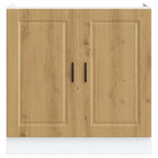vidaXL Spülenunterschrank Porto Artisan-Eiche 80x46x81,5 cm