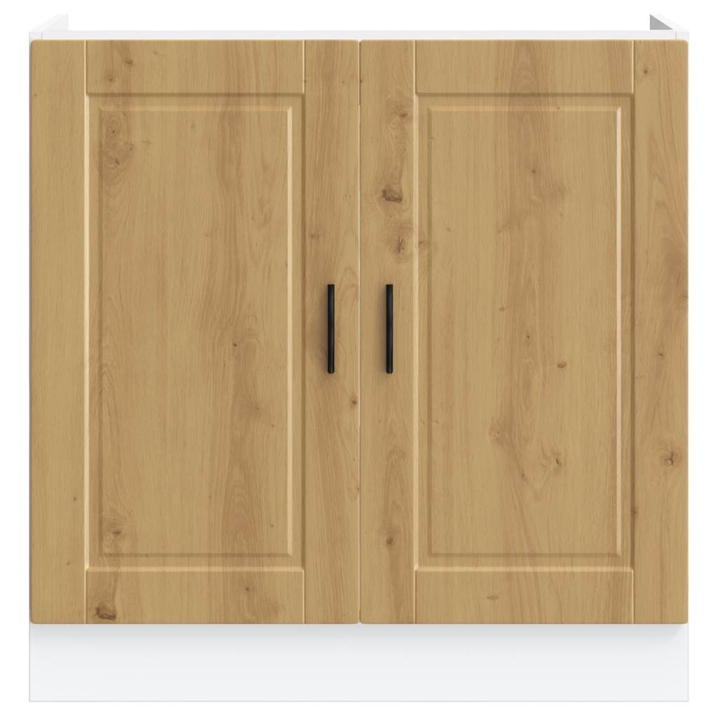 vidaXL Spülenunterschrank Porto Artisan-Eiche 80x46x81,5 cm