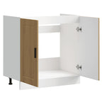 vidaXL Spülenunterschrank Porto Artisan-Eiche 80x46x81,5 cm