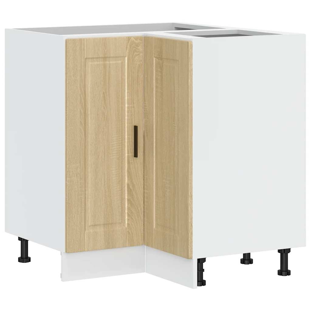vidaXL Küchen-Eckunterschrank Porto Sonoma-Eiche Holzwerkstoff