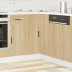 vidaXL Küchen-Eckunterschrank Porto Sonoma-Eiche Holzwerkstoff