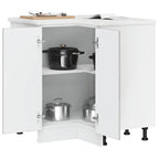 vidaXL Küchen-Eckunterschrank Porto Grau Sonoma Holzwerkstoff