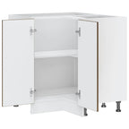 vidaXL Küchen-Eckunterschrank Porto Braun Eichen-Optik Holzwerkstoff
