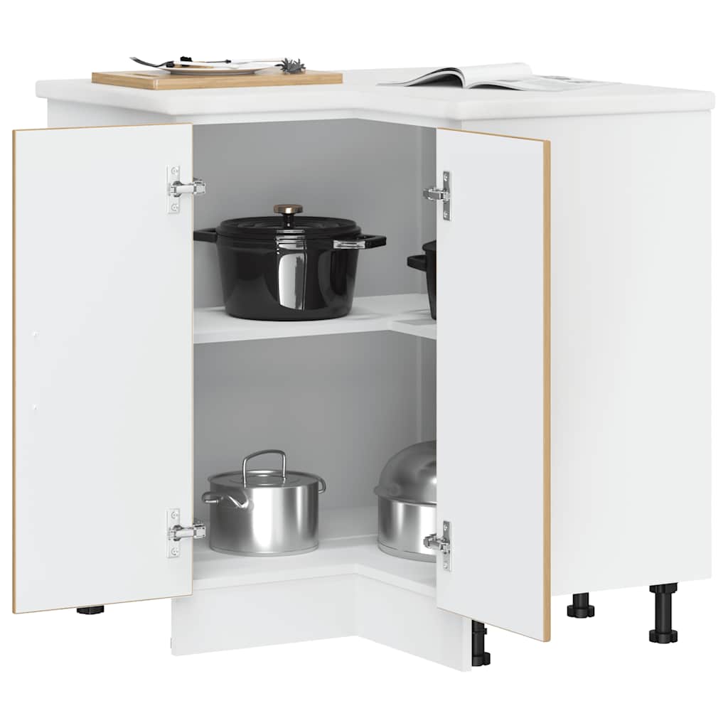 vidaXL Küchen-Eckunterschrank Porto Artisan-Eiche Holzwerkstoff