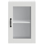 vidaXL Küchen-Hängeschrank mit Glastür Porto Weiß