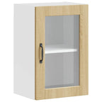 vidaXL Küchen-Hängeschrank mit Glastür Porto Sonoma-Eiche