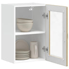 vidaXL Küchen-Hängeschrank mit Glastür Porto Sonoma-Eiche