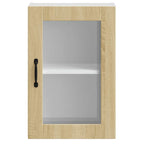 vidaXL Küchen-Hängeschrank mit Glastür Porto Sonoma-Eiche