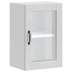vidaXL Küchen-Hängeschrank mit Glastür Porto Betongrau