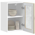 vidaXL Küchen-Hängeschrank mit Glastür Porto Artisan-Eiche