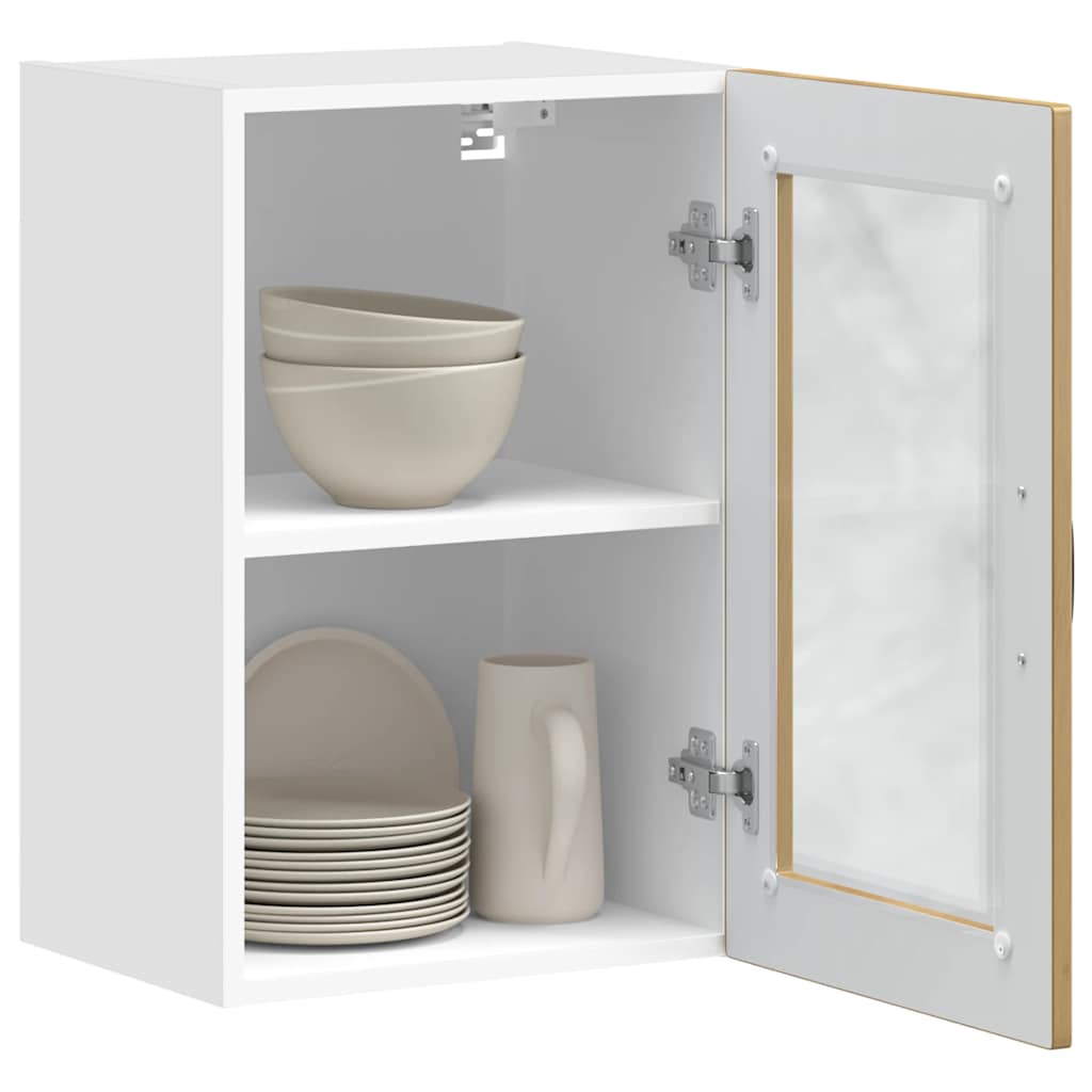 vidaXL Küchen-Hängeschrank mit Glastür Porto Artisan-Eiche