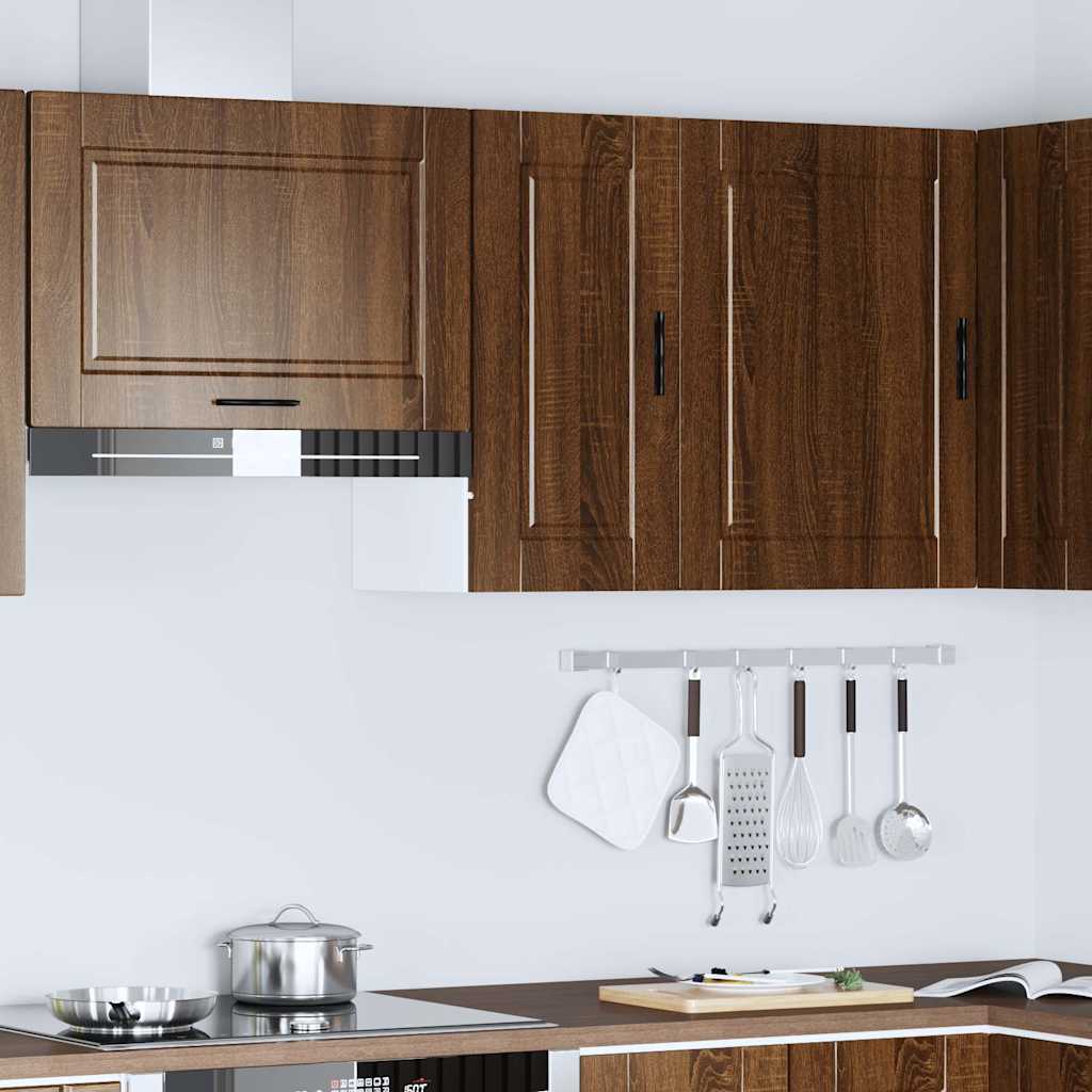 vidaXL Küchen-Hängeschrank Porto Braun Eichen-Optik Holzwerkstoff