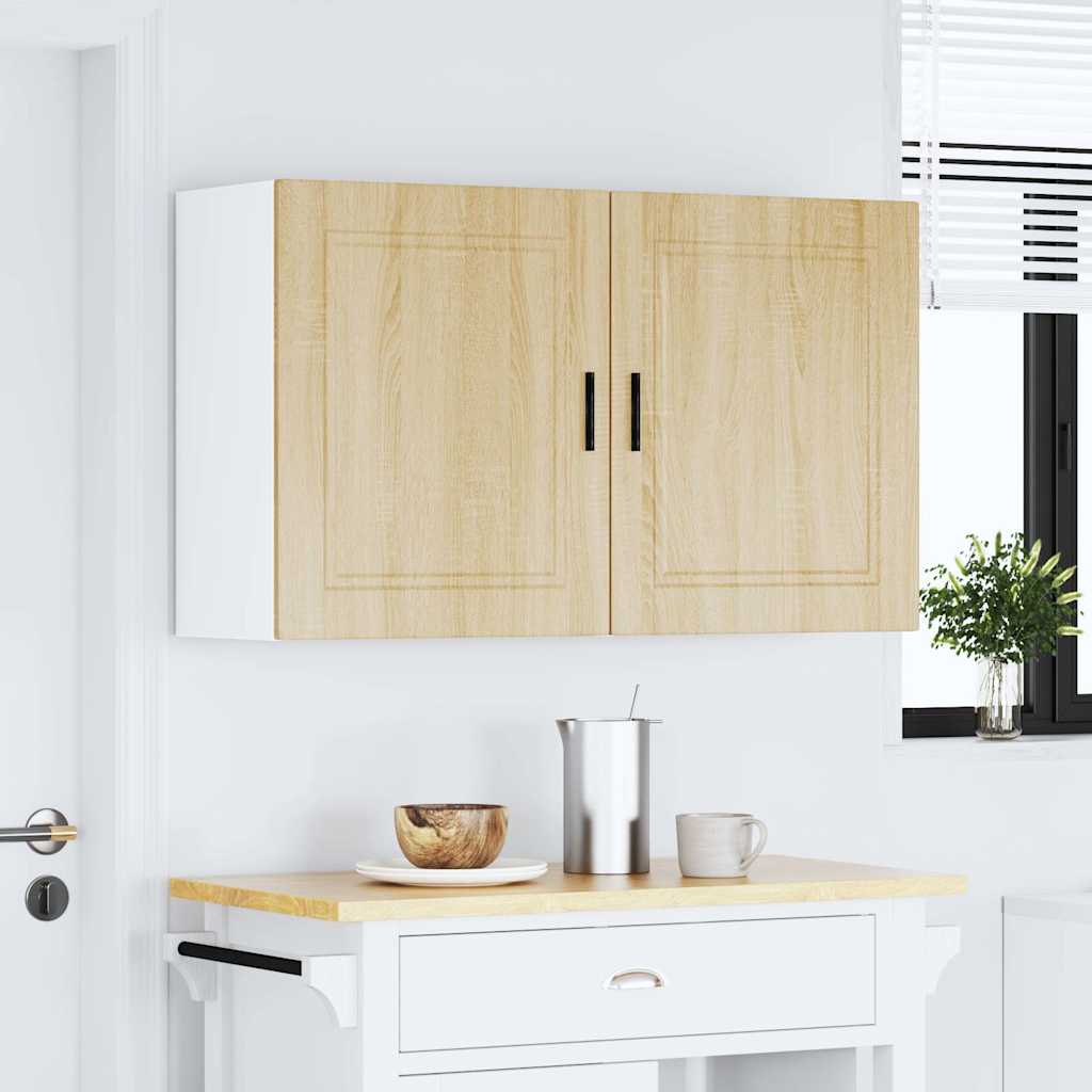 vidaXL Küchen-Hängeschränke 2 Stk. Porto Sonoma-Eiche Holzwerkstoff