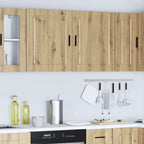 vidaXL Küchen-Hängeschränke 2 Stk. Porto Artisan-Eiche Holzwerkstoff