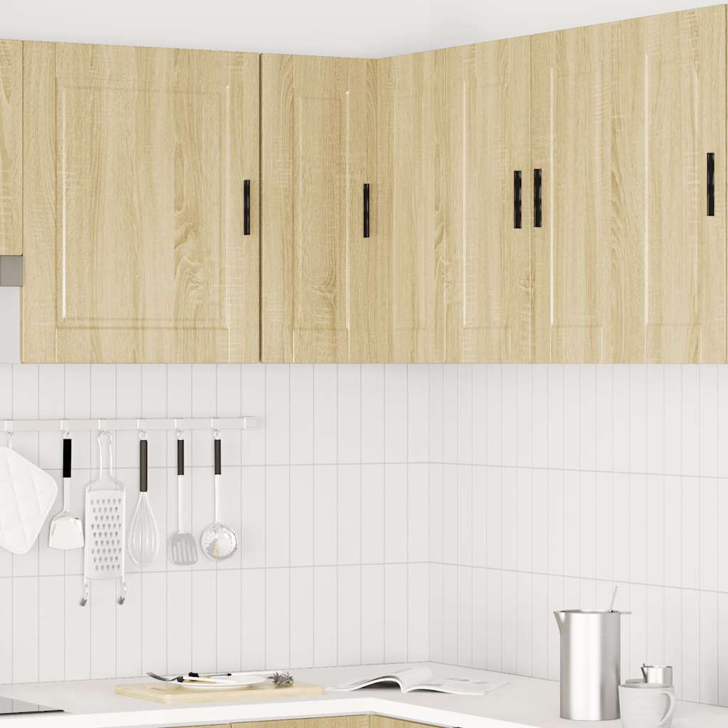 vidaXL Küchen-Eckhängeschrank Porto Sonoma-Eiche Holzwerkstoff