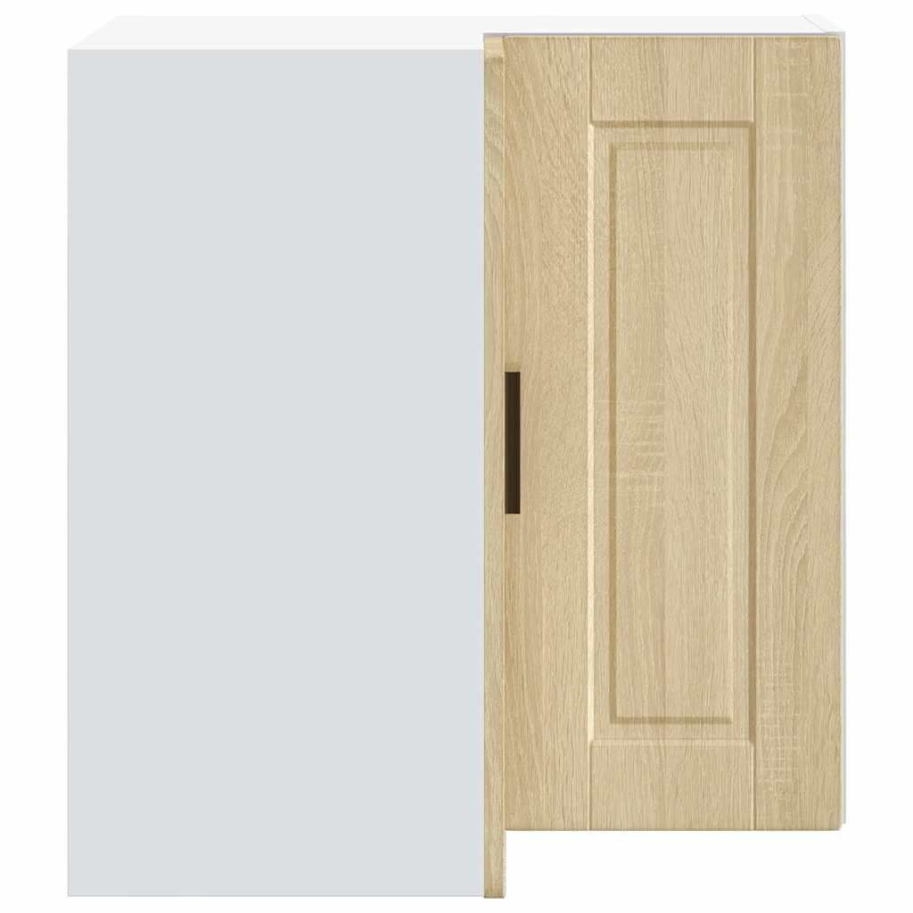 vidaXL Küchen-Eckhängeschrank Porto Sonoma-Eiche Holzwerkstoff