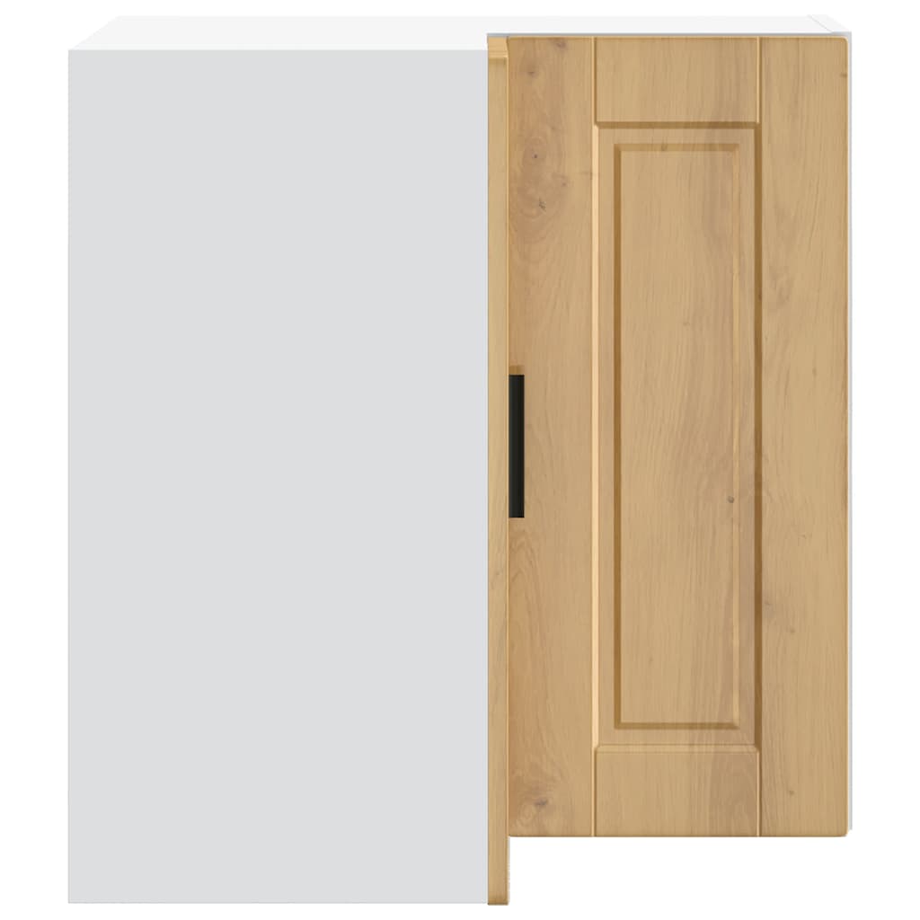vidaXL Küchen-Eckhängeschrank Porto Artisan-Eiche Holzwerkstoff