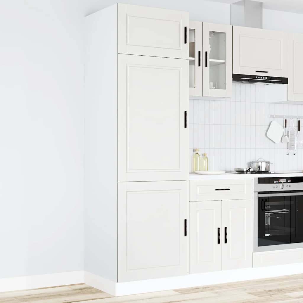 vidaXL Küchenschrank Porto Weiß Holzwerkstoff