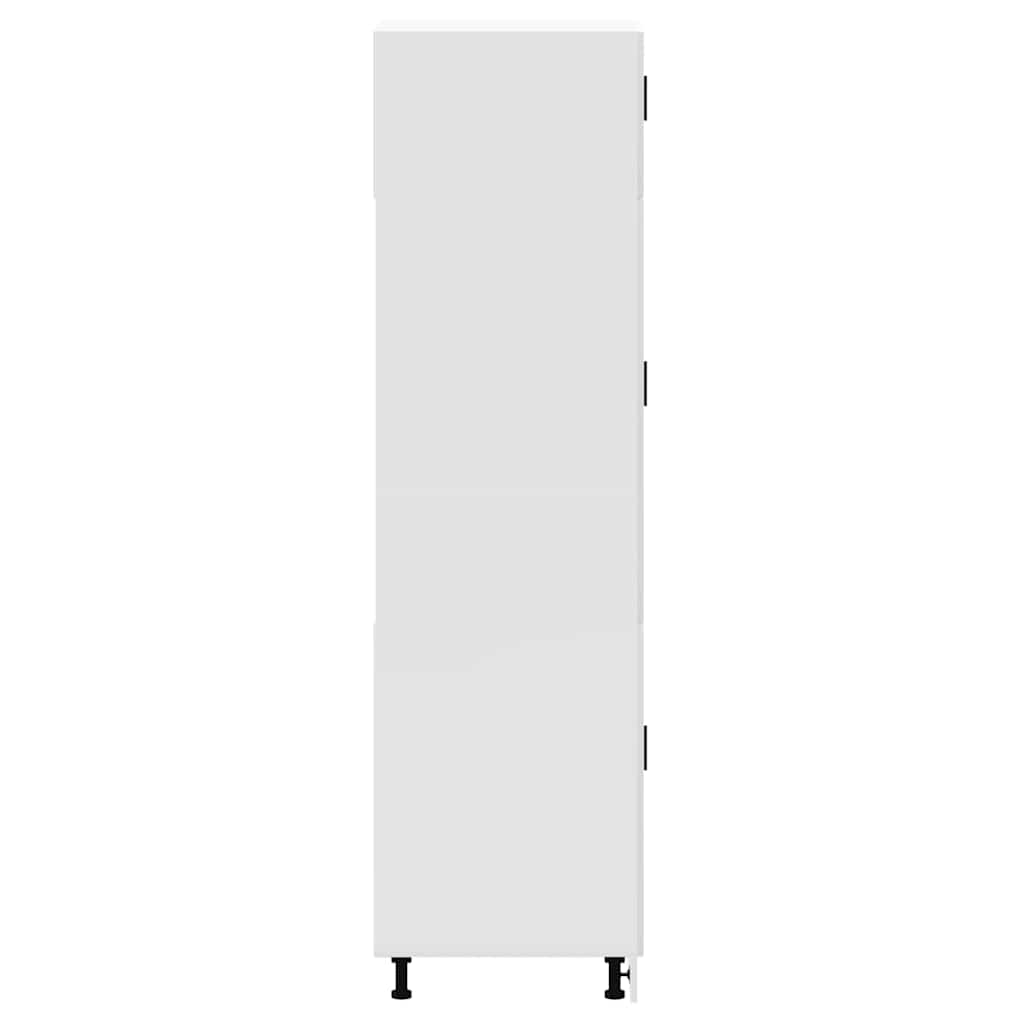 vidaXL Küchenschrank Porto Hochglanz-Weiß Holzwerkstoff