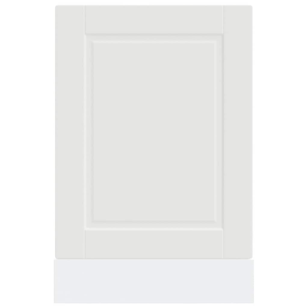 vidaXL Geschirrspülerblende Porto Weiß 45x1,5x57 cm Holzwerkstoff