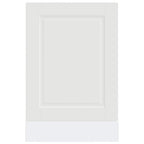vidaXL Geschirrspülerblende Porto Weiß 45x1,5x57 cm Holzwerkstoff