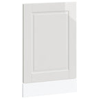 vidaXL Geschirrspülerblende Porto Hochglanz-Weiß 45x1,5x57 cm