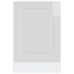 vidaXL Geschirrspülerblende Porto Hochglanz-Weiß 45x1,5x57 cm