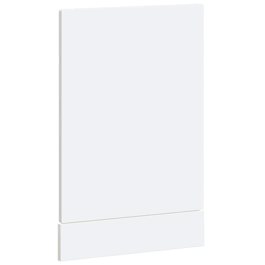 vidaXL Geschirrspülerblende Porto Hochglanz-Weiß 45x1,5x57 cm