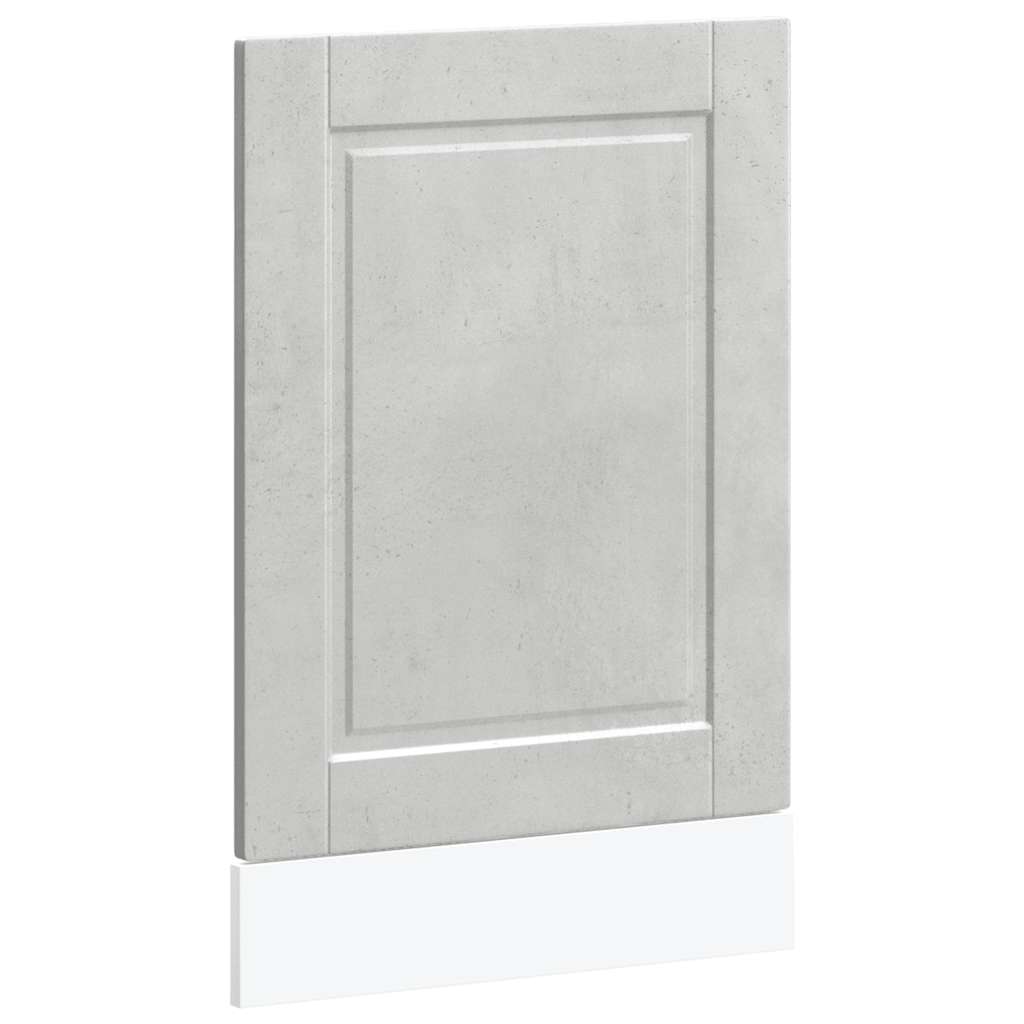 vidaXL Geschirrspülerblende Porto Betongrau 45x1,5x57 cm Holzwerkstoff