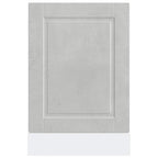 vidaXL Geschirrspülerblende Porto Betongrau 45x1,5x57 cm Holzwerkstoff