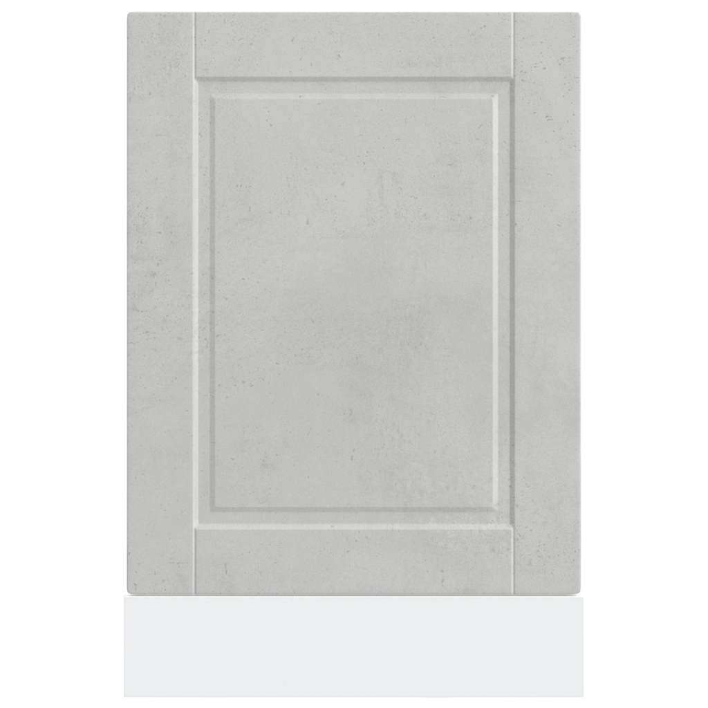 vidaXL Geschirrspülerblende Porto Betongrau 45x1,5x57 cm Holzwerkstoff