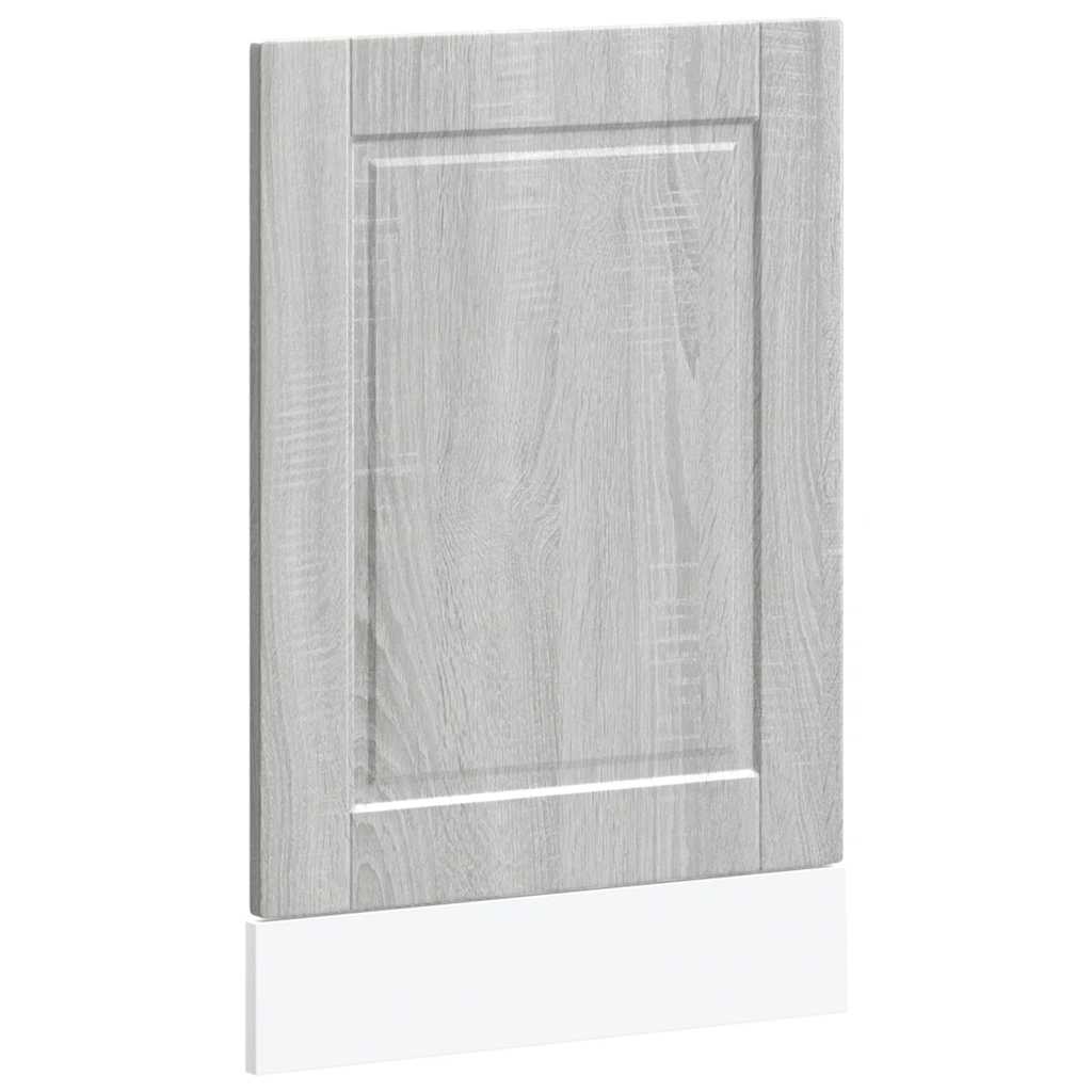 vidaXL Geschirrspülerblende Porto Grau Sonoma 45x1,5x57 cm