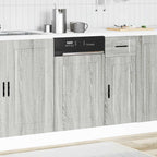vidaXL Geschirrspülerblende Porto Grau Sonoma 45x1,5x57 cm