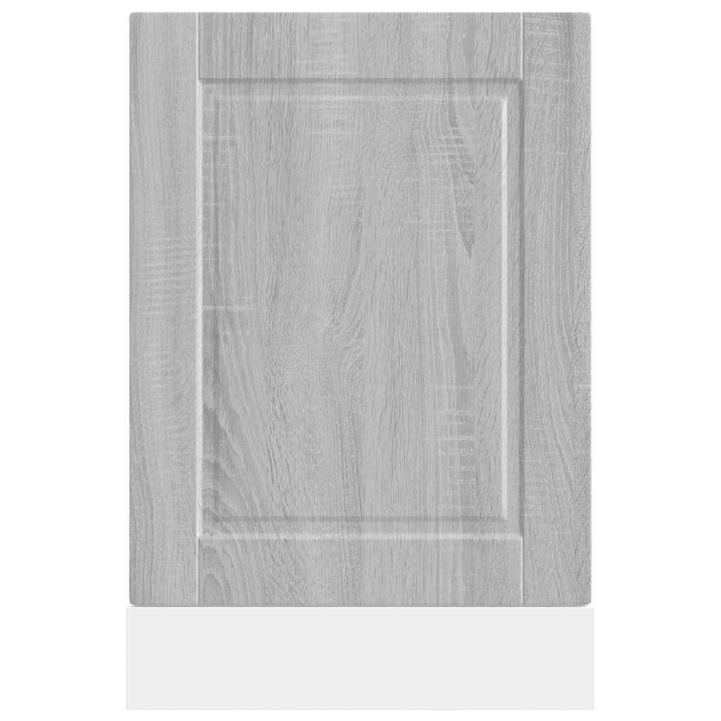 vidaXL Geschirrspülerblende Porto Grau Sonoma 45x1,5x57 cm