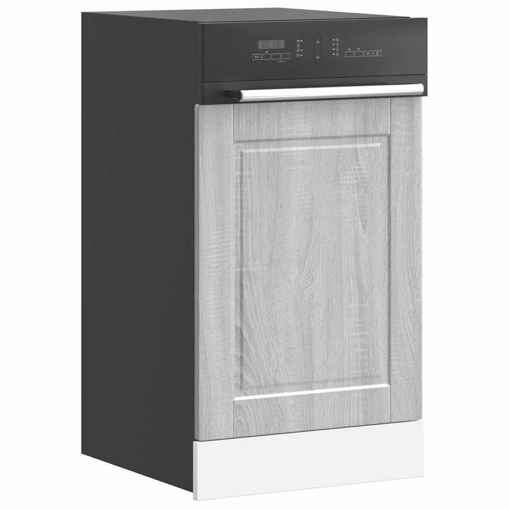 vidaXL Geschirrspülerblende Porto Grau Sonoma 45x1,5x57 cm